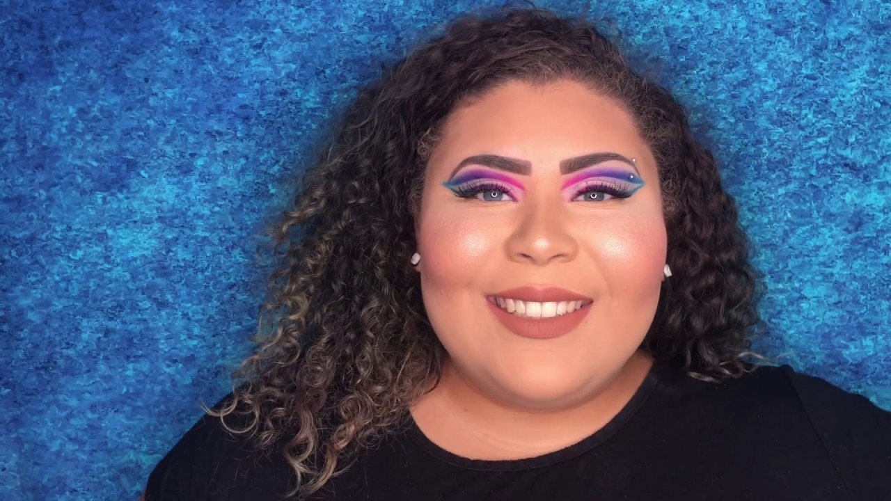Bisexual Pride Flag Inspired // Eyeshadow Tutorial - YouTube