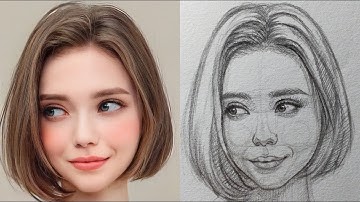 Loomis face drawing tutorial | how to draw a girl