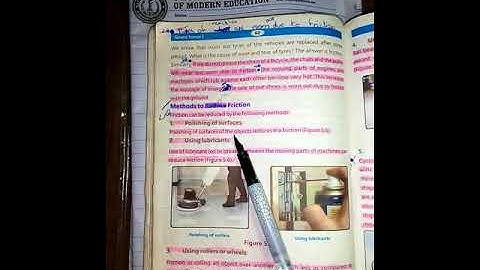 Methods to reduce Friction-Class 5