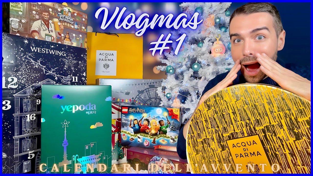 VLOGMAS 01/12/25 - UNBOXING CALENDARI DELL’AVVENTO PIÙ GRANDE DI SEMPRE: CASELLE N1 ✨