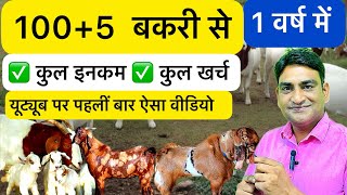 100 बकरी / भेड़ का पूरा गणित || 12 महीने में लाभ या हानि || 100 Goat One Year Maths Nisar Indian NLM