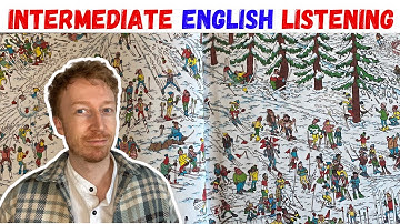 English Listening Intermediate Level B1 - Skiing Madness! (Comprehensible Input)