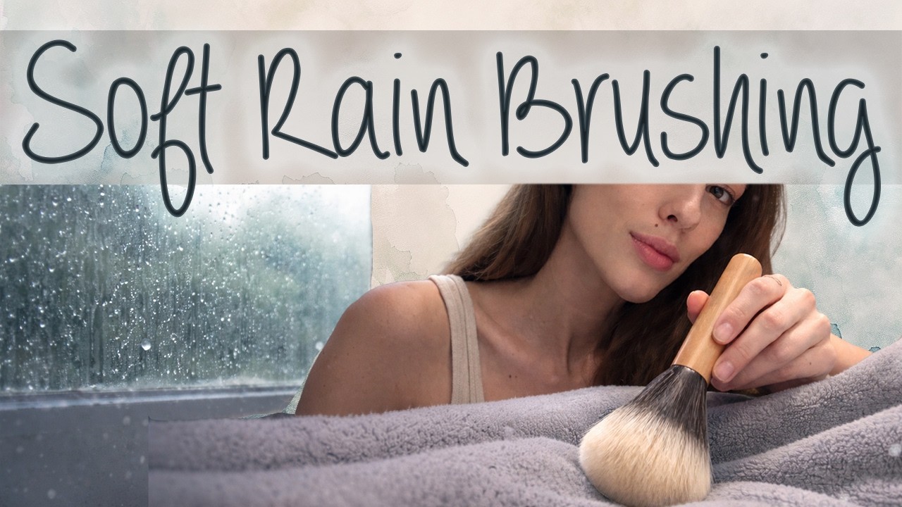 Rainy Fabric Brushing ASMR | Slow Repetitive Sounds for Deep Calm