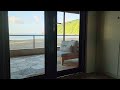 Exotik Seascape, from beach facing room @Mt Plaisir hotel, Grande Riviere, Trinidad, West Indies.