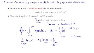 Example - Transformation of Circularly Symmetrical Random Pair between Cartesian and Polar