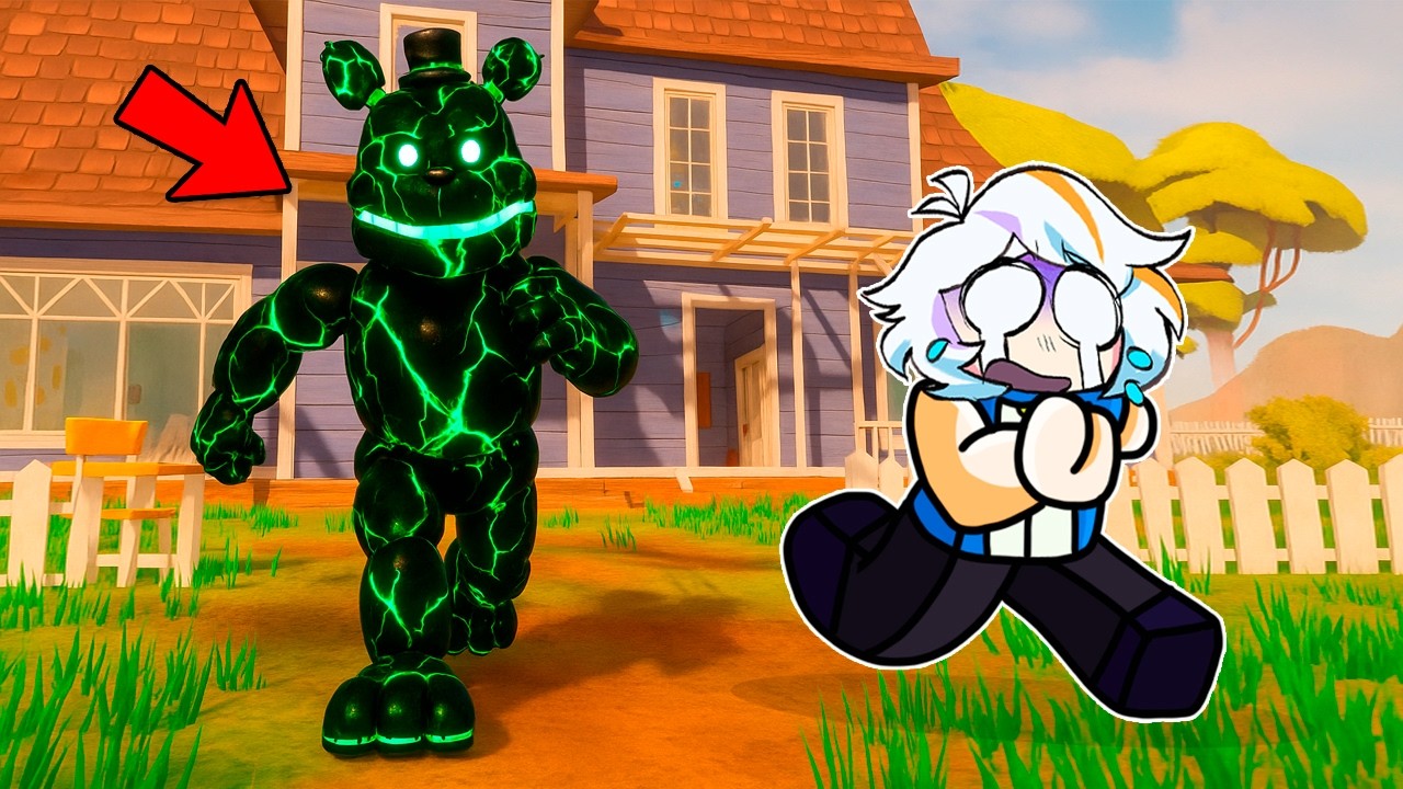 ESTE NUEVO FREDBEAR ES MAS RAPIDO QUE EL ORIGINAL EN HELLO NEIGHBOR (FNAF MOD COMPLETO)