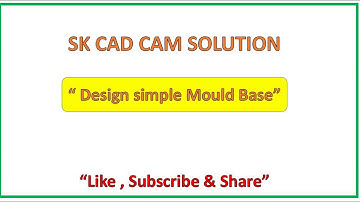 MOLD BASE DESIGN PART 2__HOW TO ADD GUIDE PILLAR & BUSH IN SIMPLE MOLD BASE IN UG NX 10.mp4