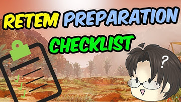 [PSO2:NGS] Retem Preperation Check List