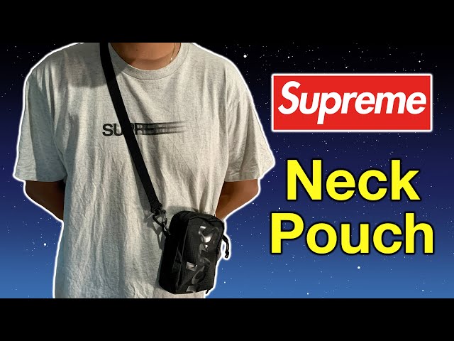 SUPREME NECK POUCH BAG REVIEW & ON BODY SS21 - YouTube