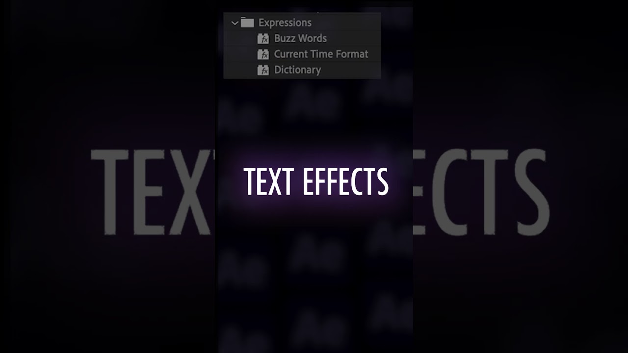 Built in Text animation presets in Adobe After effects