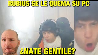 ¡¡¡AL RUBIUS SE LE QUEMA EL PC EN DIRECTO!!! - Fuego en el ordenador - sasel