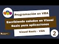 Escribiendo saludos en Visual Basic para aplicaciones - VBA