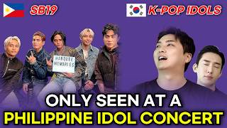 This only happens at a Philippine idol concert.