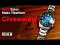 I'm Giving Away A Titanium Dive Watch! Zelos Mako V3 300m. Review.