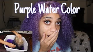 Purple Water Color Wig Dye