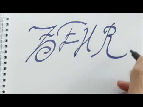 ZEHRA 66 isminin yazılışı - Güzel yazı denemesi - güzel yazı yazma teknikleri - güzel yazı yazma
