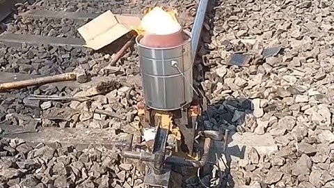 Combination Welding joint //AT Welding// SKV welding // Indian Railways Rail welding
