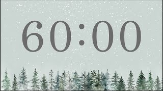 60 Minute Winter Forest Timer (Piano Tones at End)