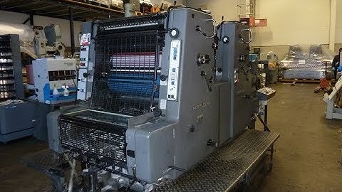 1987 heidelberg mozp s two colour offset press for sale   Gab Supplies Ltd