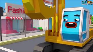 Kartun Animasi Mobil dan Alat Berat Eskavator Bego   Film Kartun Anak Terbaru