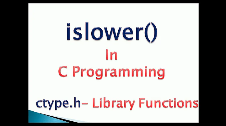 How to check if a character is lowercase or Not in c programming: islower() function