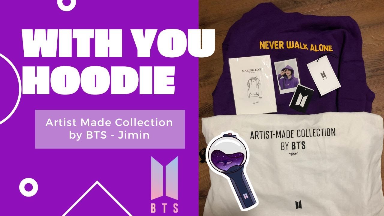 Jimin Artist Made Collection by BTS With You Hoodie Unboxing