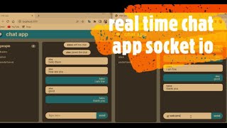 Real Time Chat App |  Socket IO  |  JavaScript