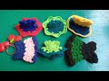 Samall crochet frock keychain#keychain frock for hand bag stap by srap