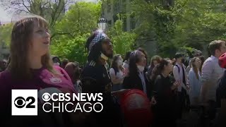 Dueling protests as University of Chicago United for Palestine encampment continues