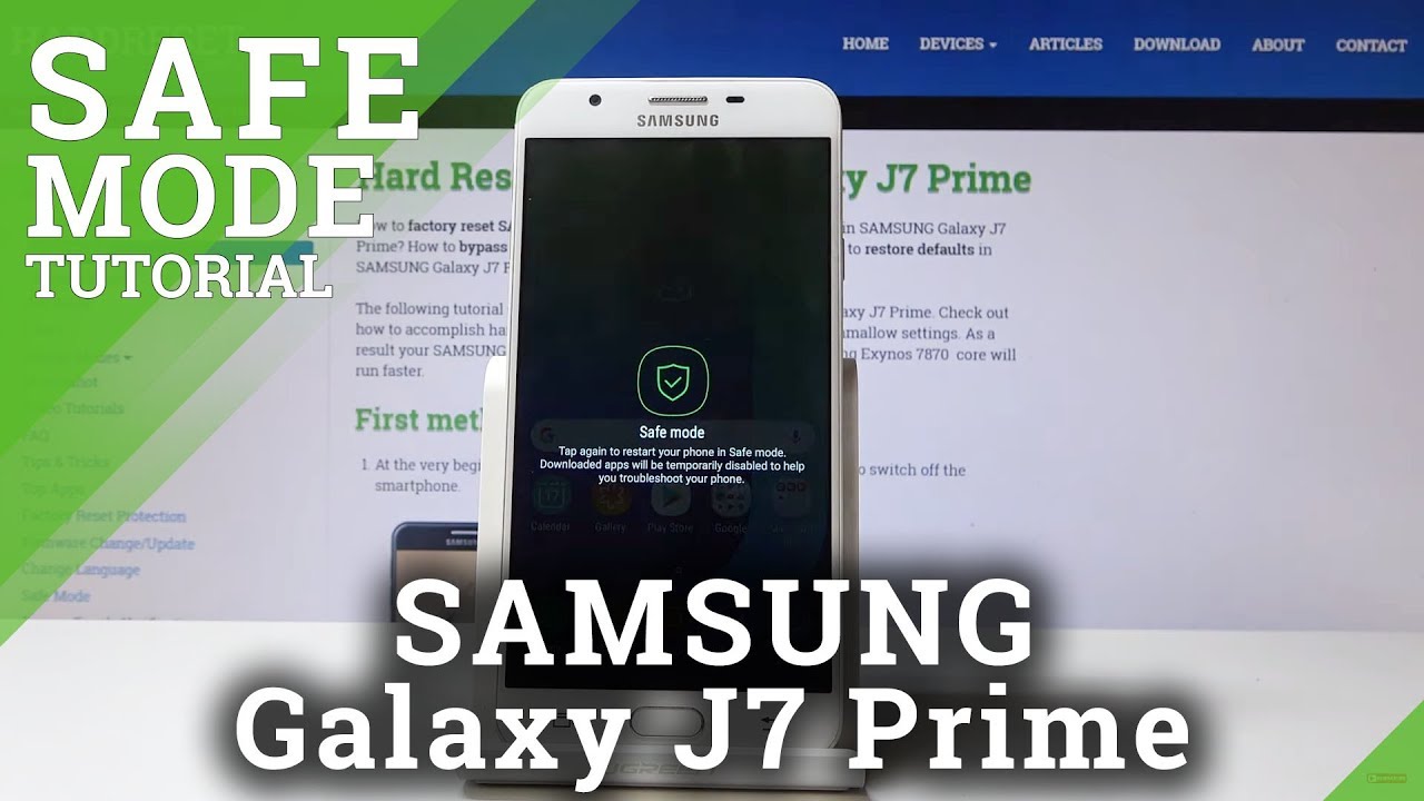 How to Enter & Exit Safe Mode in SAMSUNG Galaxy J7 Prime - Boot into