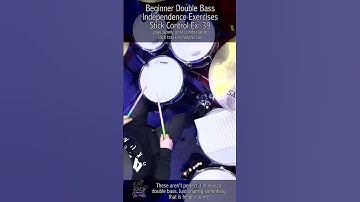 Drum Double Bass Independence Exercises from Stick Control ex.39 #shorts