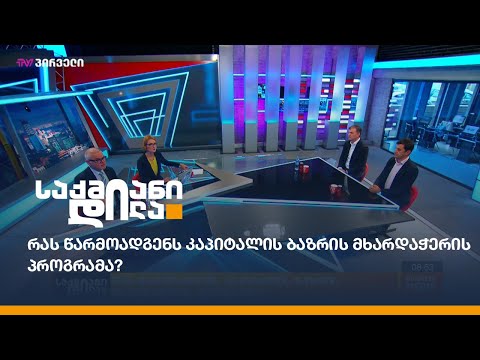 რას წარმოადგენს კაპიტალის ბაზრის მხარდაჭერის პროგრამა?