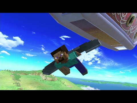 【スマブラSP】トロッコを使わない終点くぐりのやり方【スティーブ】