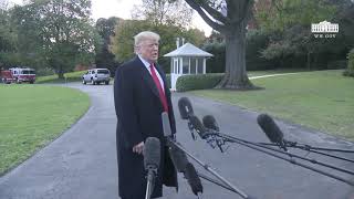 10/31/18: President Trump Delivers Remarks Upon Marine One Departure