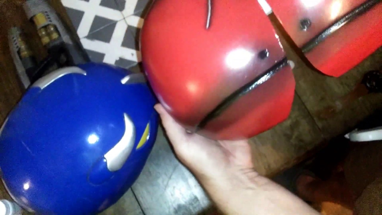 Two Part Cosplay Helmet Hinge Power Rangers YouTube