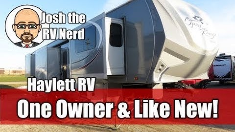 2017 Open Range 376FBH Roamer Used Fifth Wheel with Convertible Front Living or Bunk Room & 1/2 Bath