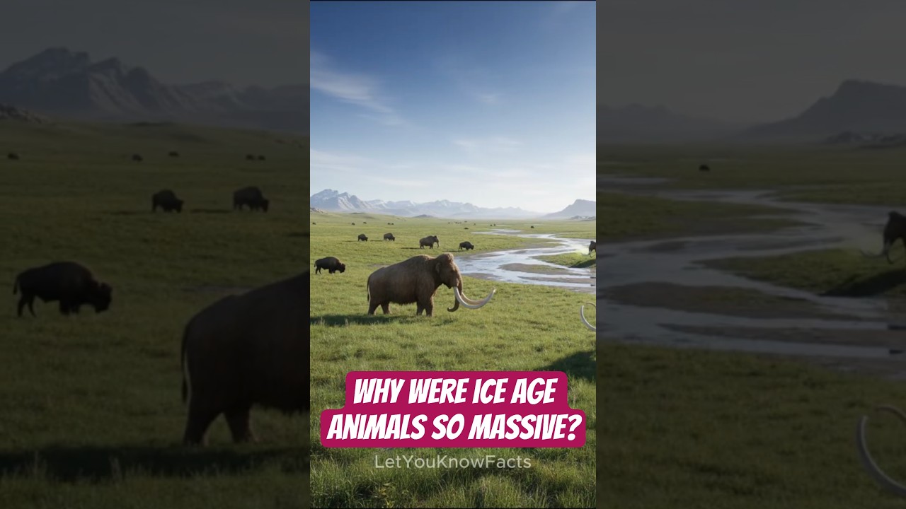 Why were Ice age animals so big 