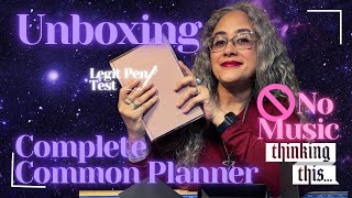 Complete Common Planner 2026 Unboxing + Legit Pen Test | Sterling Ink (No Music)