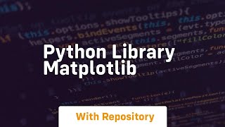 python library matplotlib