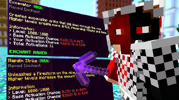 Maxing Out INSANE PICKAXE ENCHANTS on Minecraft OP Prisons!! (TalonMC)