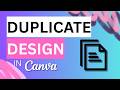 How to Duplicate a Design in Canva
