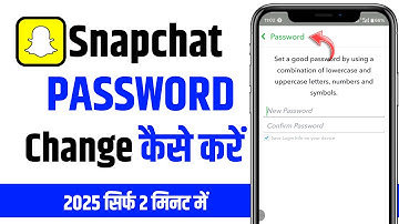 How To Change Snapchat Password Change Kaise Karen | Snapchat ka Password Kaise Change Kare 2025