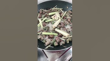 Ốc len xào dừa ngon ngon