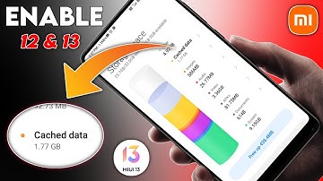 Enable - Cached Data Option In MIUI 12 & 13 Cache Data In MIUI 12 Delete Cached Data In MIUI 12.5 13