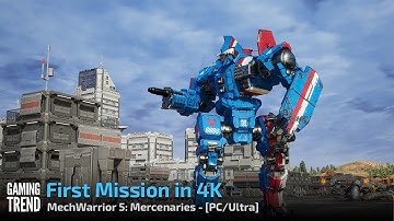 Mechwarrior 5 Mercenaries - First Mission and Intro in 4K/Ultra - PC [Gaming Trend]