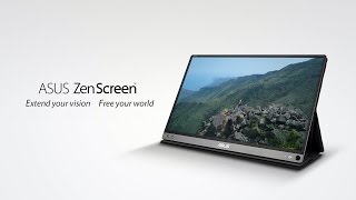 ASUS ZenScreen MB16AC Portable USB Monitor - Extend Your Vision. Free Your World.