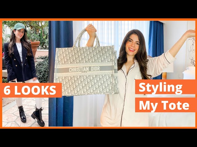 Styling my Dior Book Tote with 6 Different Looks & How I Use My Tote I  Juliet Picard 