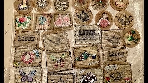 Tea Bag Embellishments with No Sew option for Junk Journals, etc! Fun and Easy! (NOW RIGHTSIDE UP!)