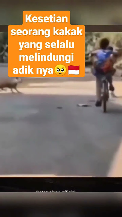 kesetian seorang kakak yang selalu melindungi adik ya#kakak #kakakadik #indonesia