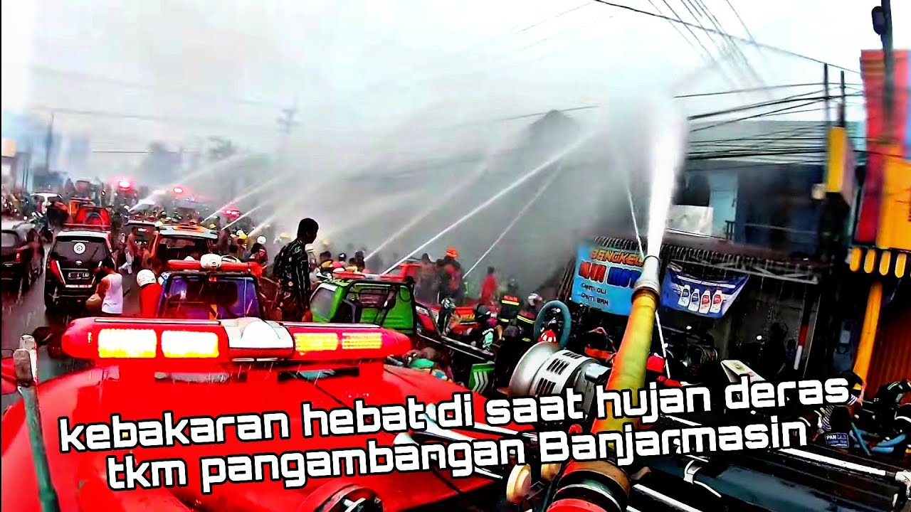360# respon cepat jaya 65 TKM kebakaran hebat di pangambangan Banjarmasin di saat hujan 16 juni 2022